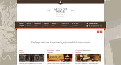 Desktop Screenshot of hotelreale.com